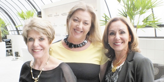 Time Francal: Malú Fiorese, (negócios), Sâmia Hannouche (comunicação) e Eliane Jung (regional-Sul)